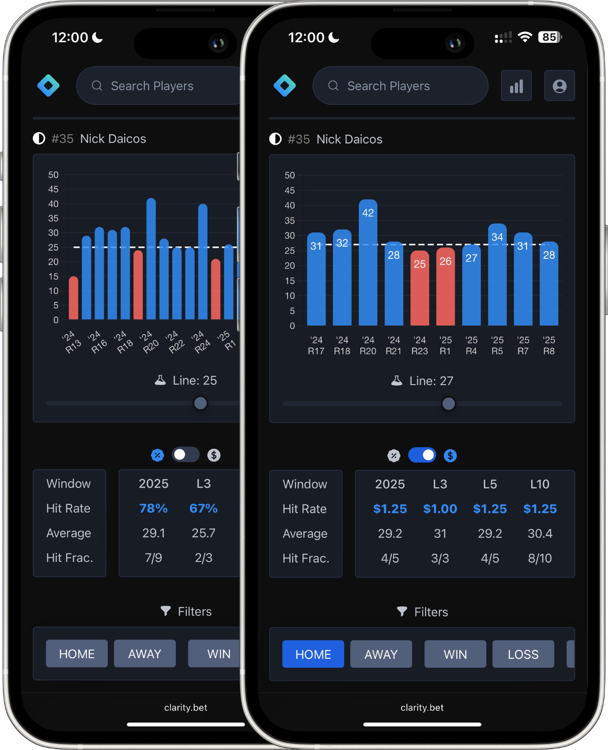 ClarityBet iPhone Screenshot